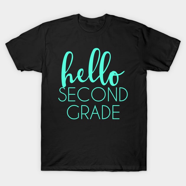 Hello Second Grade T-Shirt by vintageinspired